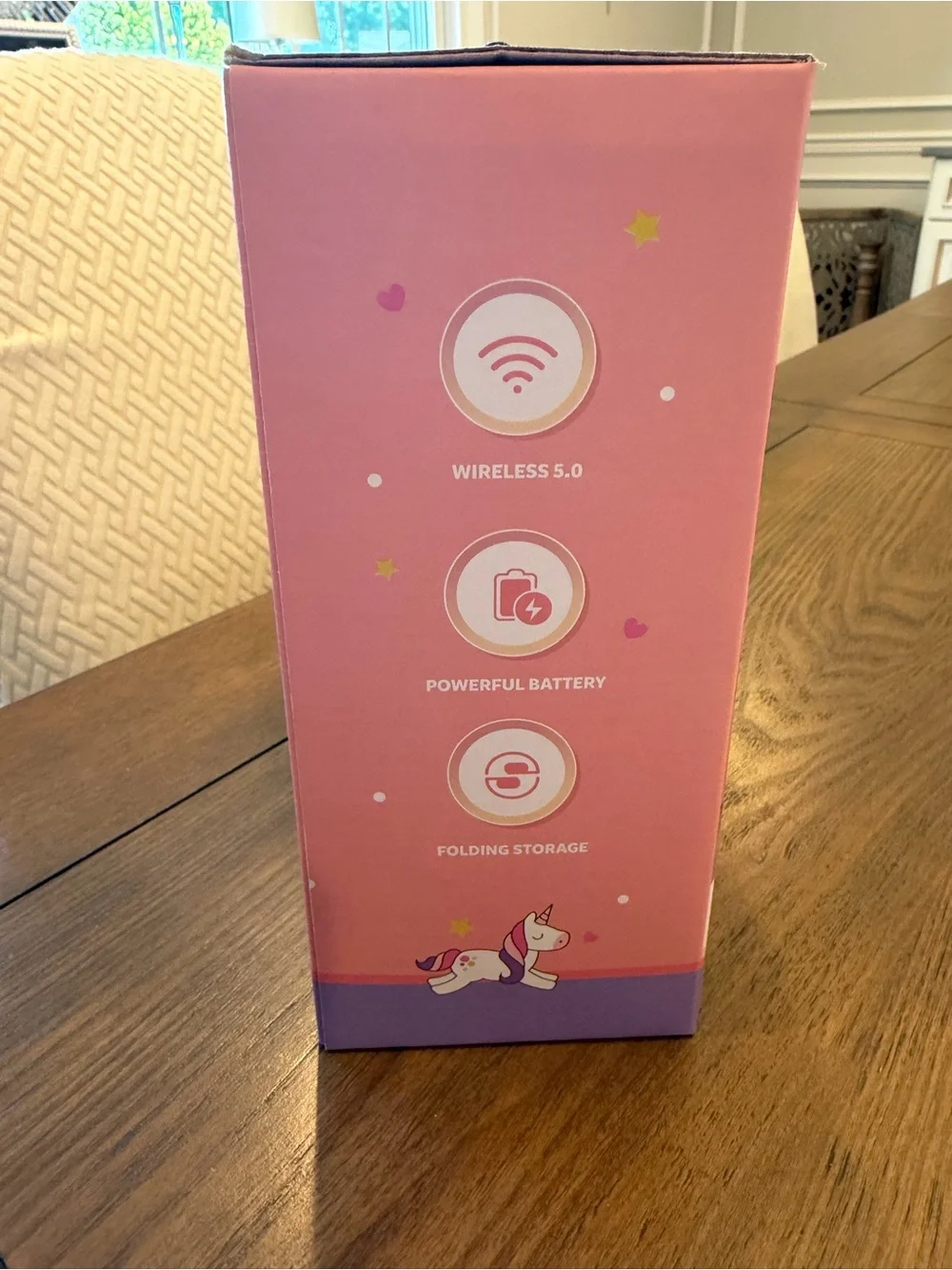 NEW! Unicorn Cat Ears Wireless Bluetooth Headphones Foldable RGB Lights